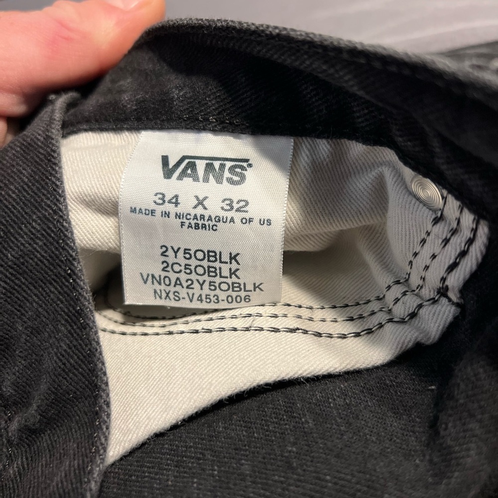 NWOT VANS Black Chino